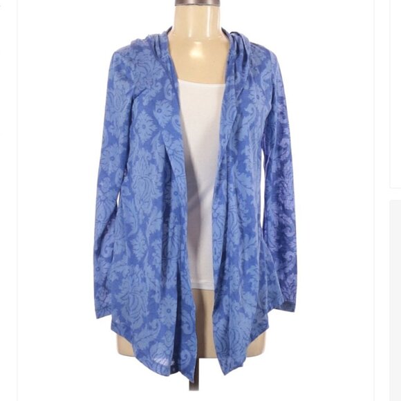 SOMA Blue Open Hooded Cardigan Size S - Picture 1 of 3